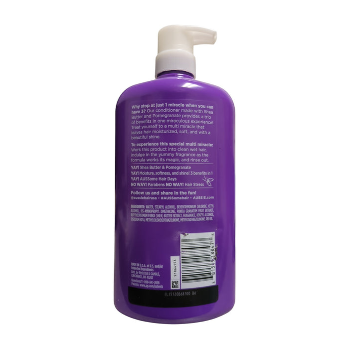 Aussie Multi Miracle Conditioner Moisture + Softness + Shine, 33.8 floz