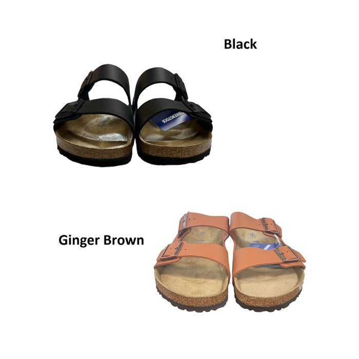 Birkenstock Men's & Women's 2-Strap Leather Arizona Soft Footbed Sandal