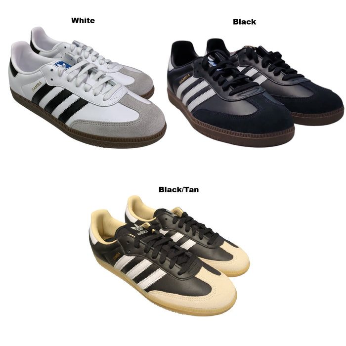 Adidas Men's Samba OG Low-Top Leather & Suede Lace-Up Shoes, B75806