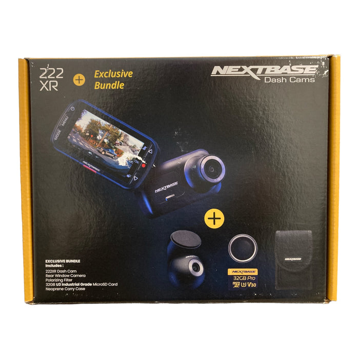 Nextbase 222XR Dash Camera Bundle *Missing MicroSD Card*