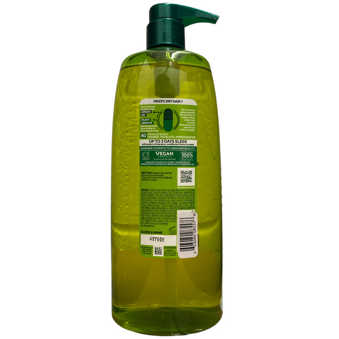 Garnier Fructis Sleek & Shine Smoothing Shampoo with Pump, 40 fl. oz.