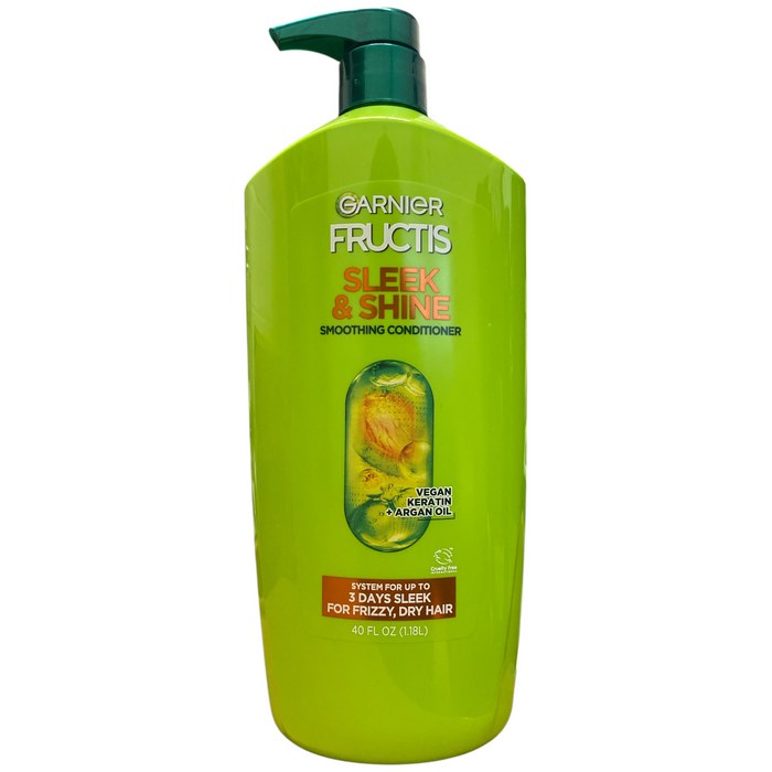 Garnier Fructis Sleek & Shine Smoothing Conditioner with Pump, 40 oz