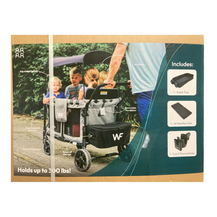 WONDERFOLD W4 Original Quad Wagon, 300lbs Capacity, Light Gray, W4OG-GRYST