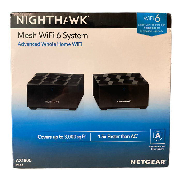 NETGEAR Night Hawk AX1800 MK62 Wi-Fi 6 MESH System