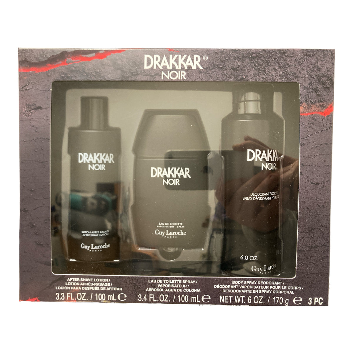 Drakkar Noir Eau De Toilette, Deodorant Spray, After Shave Lotion Gift ...