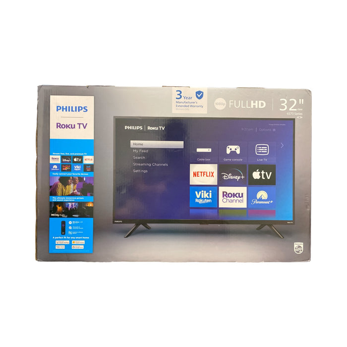 Philips 32" 1080p FHD Roku Smart LED Backlit LCD TV, 32PFL6573/F7