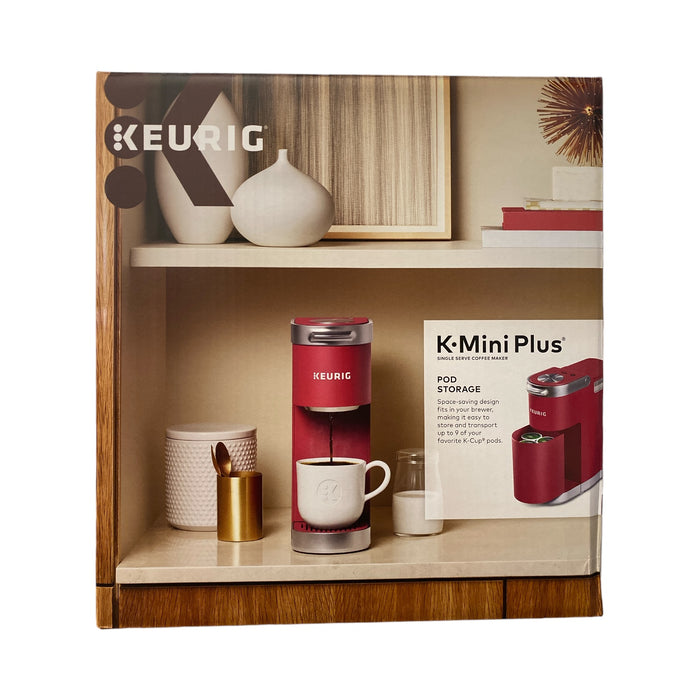 Keurig K-Mini Plus Single Serve K-Cup Pod Coffee Maker, Red