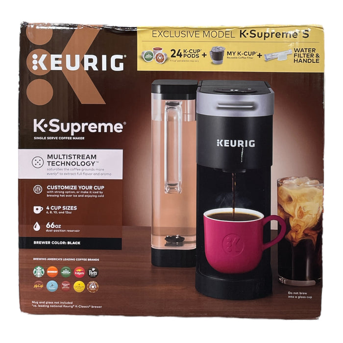 Keurig K-Supreme Single Serve K-Cup Pod Coffee Maker, MultiStream, Black *Open*