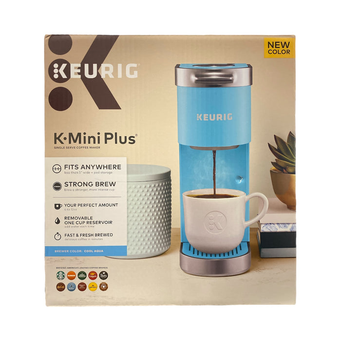 Keurig K-Mini Plus Single Serve K-Cup Pod Coffee Maker, Cool Aqua