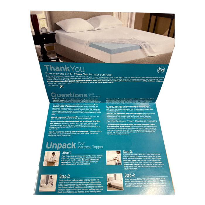 Serta Hypoallergenic 4 In Pillow Top Memory Foam Mattress Topper & Cover, Twin
