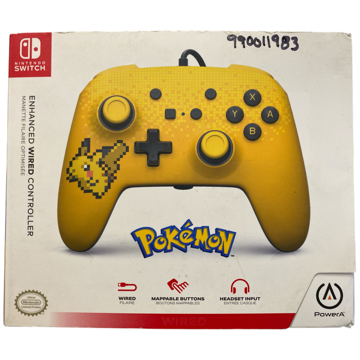 PowerA Nintendo Switch Enhanced Wired Controller, Pixel Pikachu