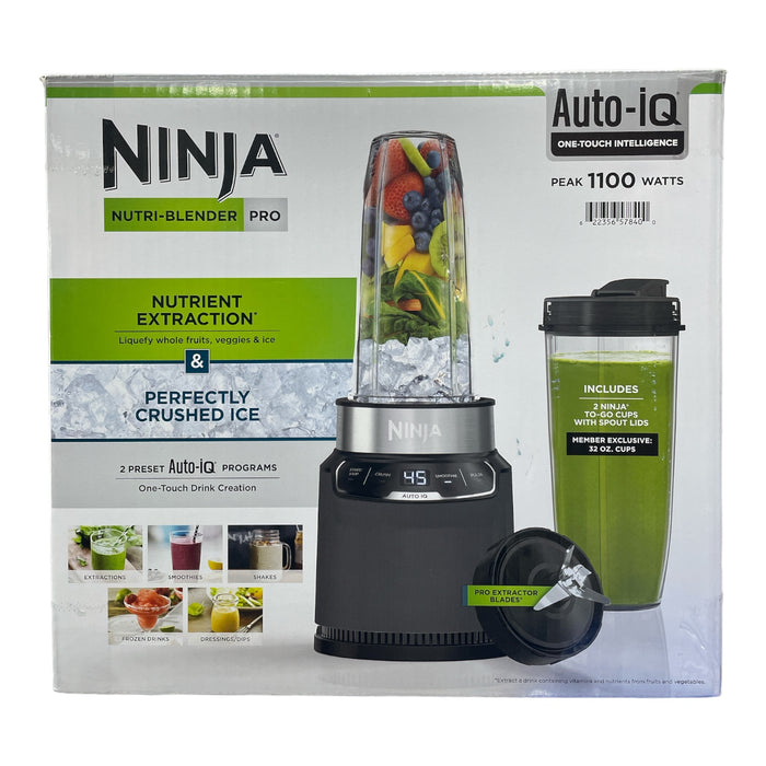 Ninja 2 Preset Auto-IQ One Touch Nutri-Blender Pro Set, 1100 Watts *Open Box*