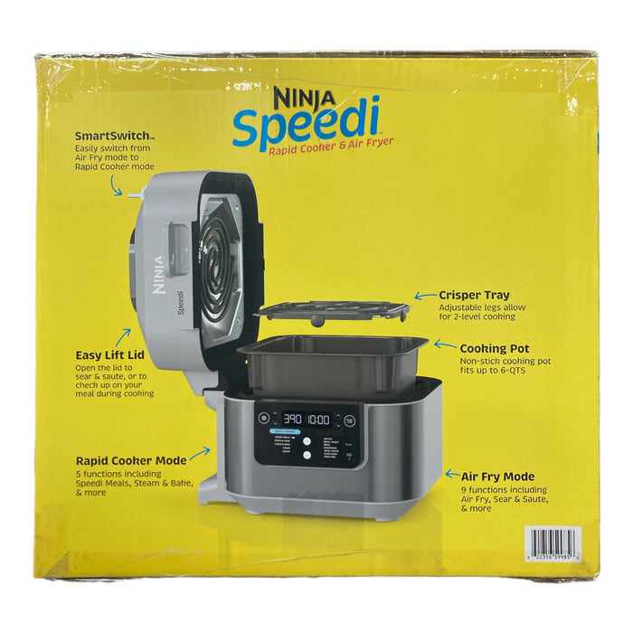 Ninja Speedi Rapid Cooker & Air Fryer 14-in-1 6-Qt. Capacity, Sea Salt Gray