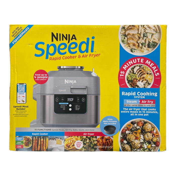 Ninja Speedi 11-in-1 Rapid Cooker & Air Fryer SF302A, 6-Quart w/ Pan *Used*