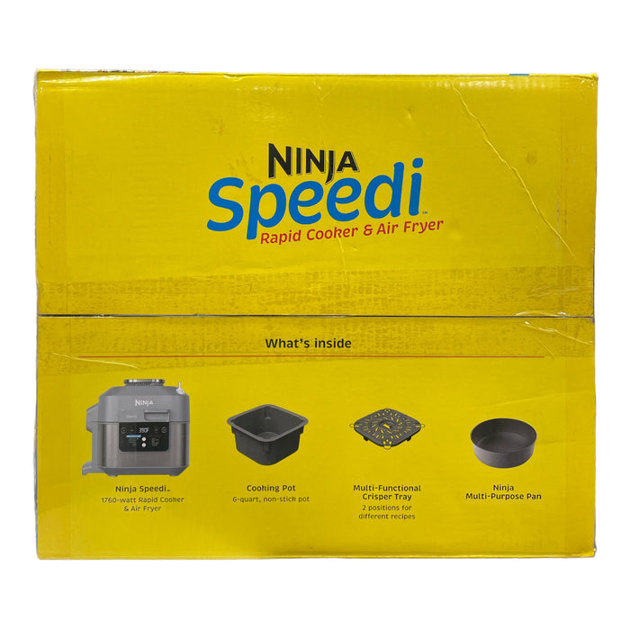 Ninja Speedi 11-in-1 Rapid Cooker & Air Fryer SF302A, 6-Quart w/ Pan *Used*