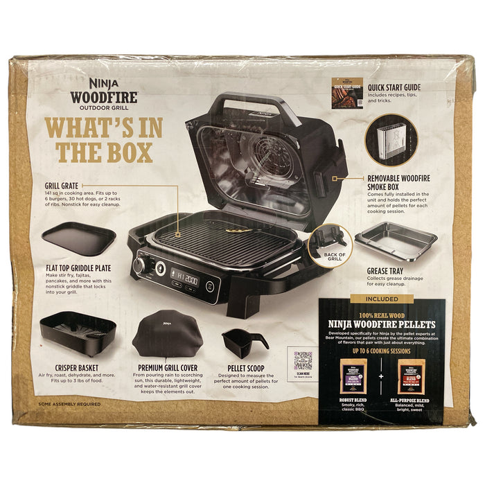 Ninja Woodfire Outdoor 7-in-1 Outdoor Grill/Smoker, OG705A
