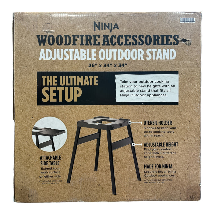 Ninja Woodfire Adjustable Outdoor Stand with 3 Height Levels, XSKUNSTAND