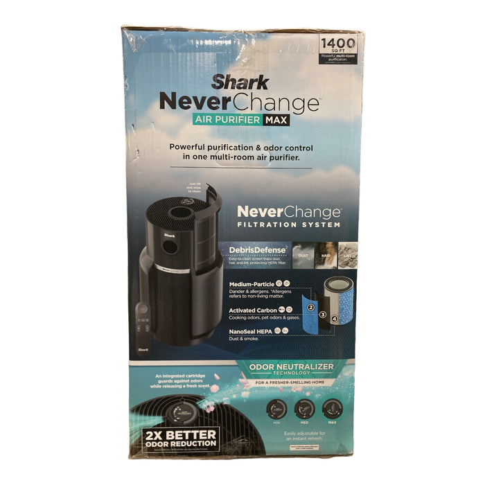 Shark HP305 Never Change Air Purifier Max with Odor Neutralizer Tech, Black