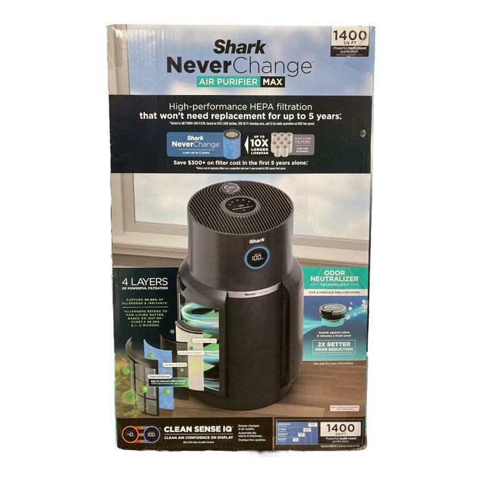 Shark HP305 Never Change Air Purifier Max with Odor Neutralizer Tech, Black