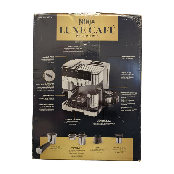 Ninja Luxe Cafe Premier 3-in-1 Espresso Machine Drip Coffee/Cold Brew Machine
