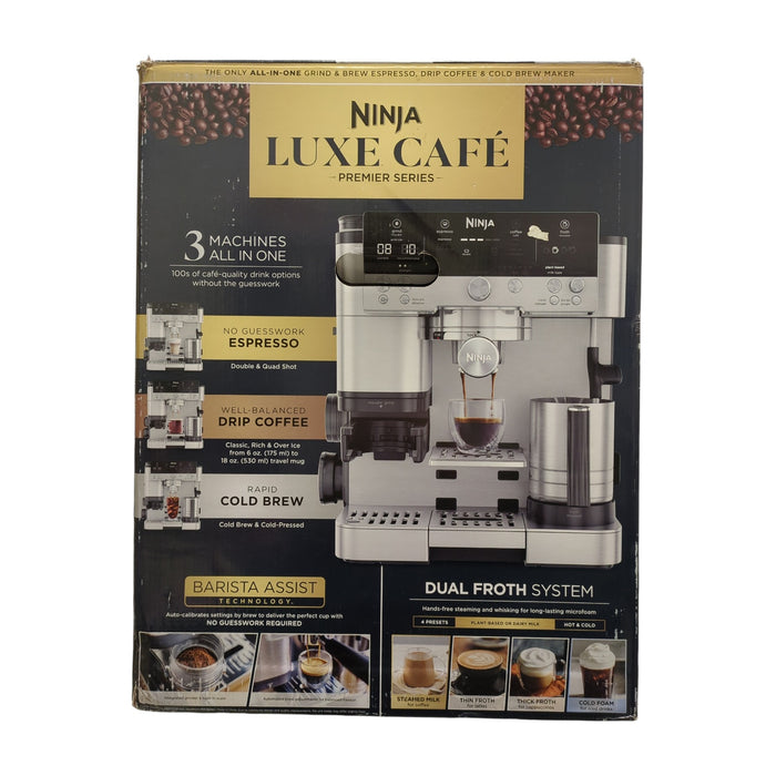 Ninja Luxe Cafe Premier 3-in-1 Espresso Machine Drip Coffee/Cold Brew Machine
