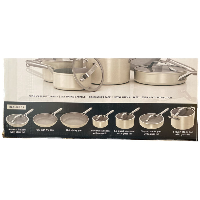 Ninja NeverStick Ceramic Pro 12-Piece Cookware Set, Stone — Ewirelessgear