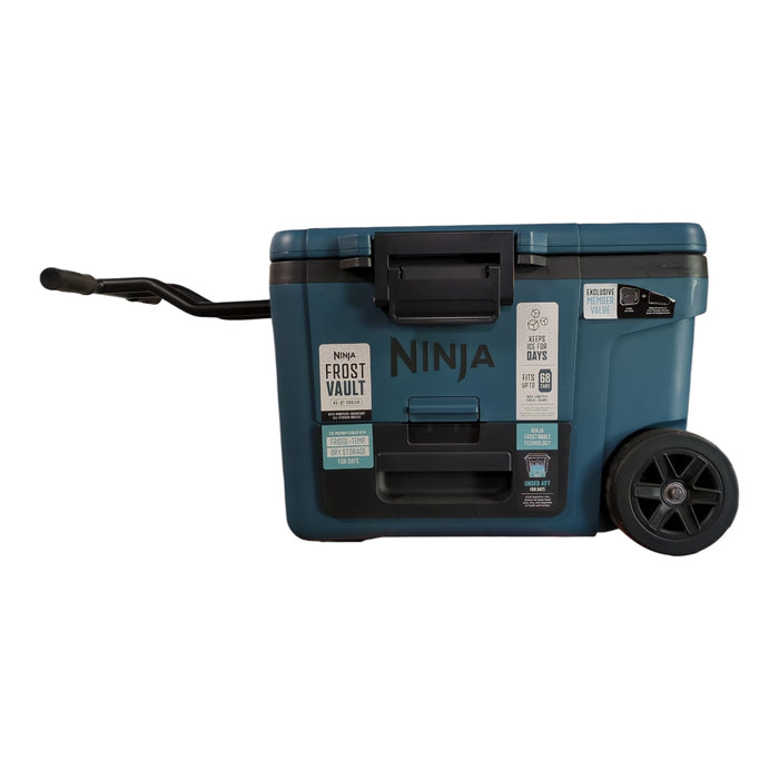 Ninja FrostVault Wheeled Cooler with Dry Zone, 45Qt, Ocean Blue