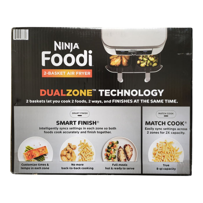 Ninja Foodi 6-in-1, 8-qt. 2-Basket Air Fryer with DualZone, AD150A, White