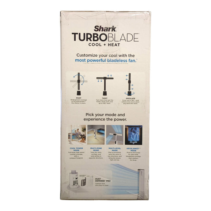 Shark TurboBlade Ultra Bladeless Tower Fan & Heater, TH205CO