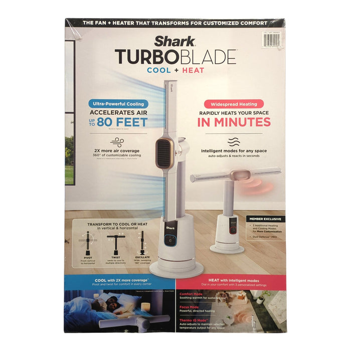 Shark TurboBlade Ultra Bladeless Tower Fan & Heater, TH205CO