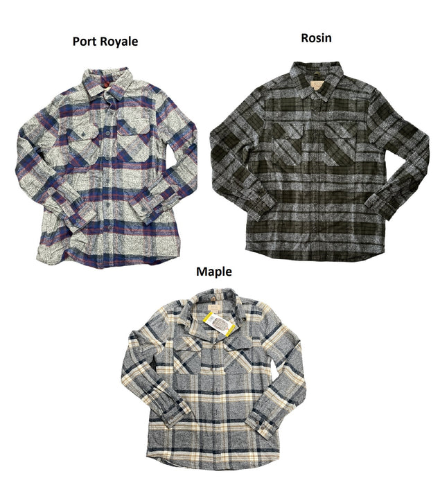 Boston Traders Men's Brawny Long Sleeve Button Down Flannel Shirt