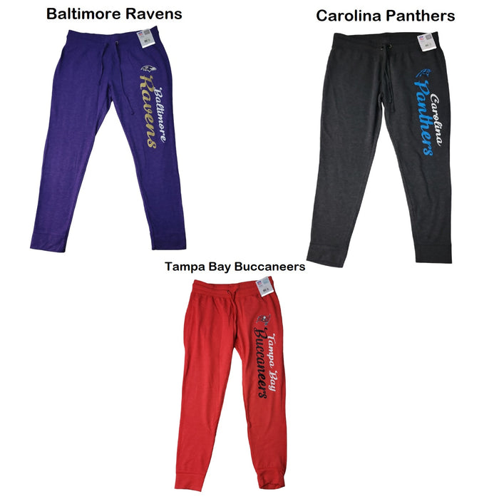 NFL Ladies Soft & Cozy Adjustable Drawcord Relaxed Fit Joggers