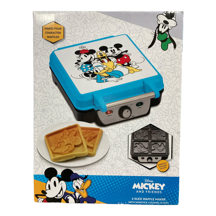 Mickey and Friends 4-Slice Non-Stick Waffle Maker