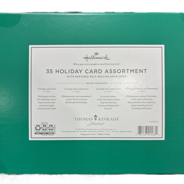 Hallmark Holiday Card Assortment w/ Designed Self-Sealing Envelopes, 4 Designs