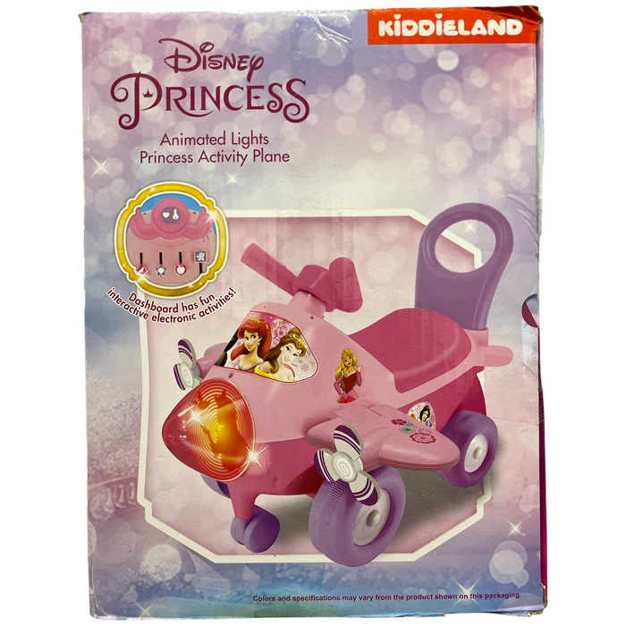 Kiddieland Disney Princess Activity Ride-on Plane with Lights & Sounds