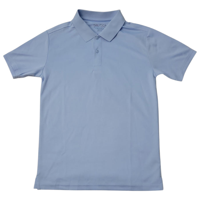Nautica Boys Short Sleeve Performance Uniform Polo