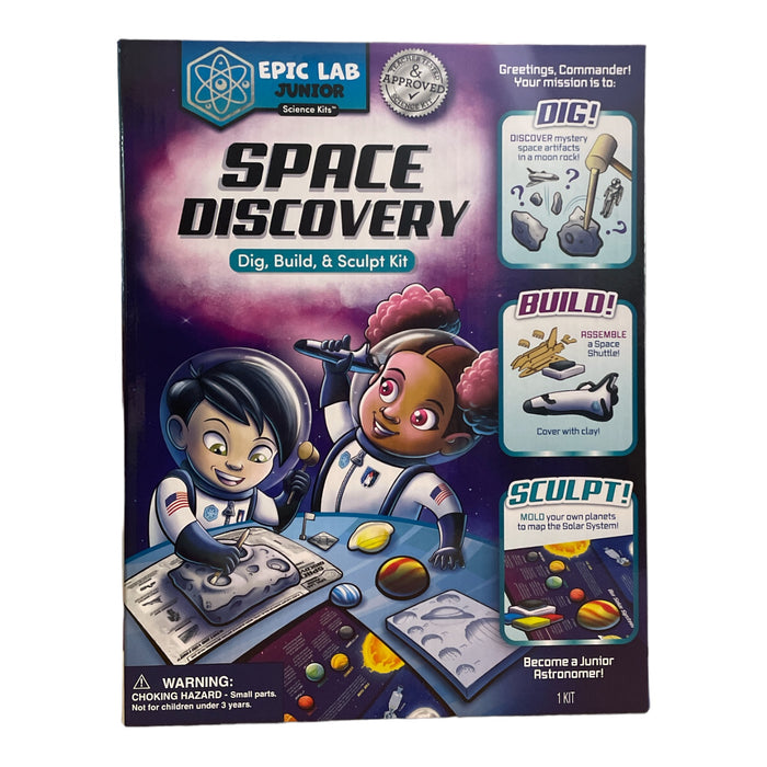 Epic Lab Junior Kids' Space Discovery STEM Science Kit - Dig, Build & Sculpt, 6+