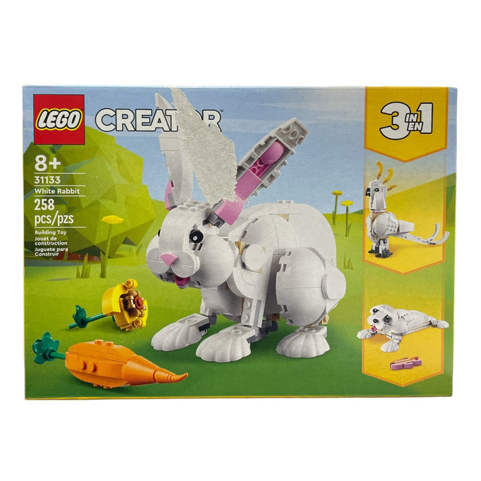 LEGO Creator 3-in-1 Building Toy Set, White Rabbit, 258 Pieces, 31133, Ages 8+