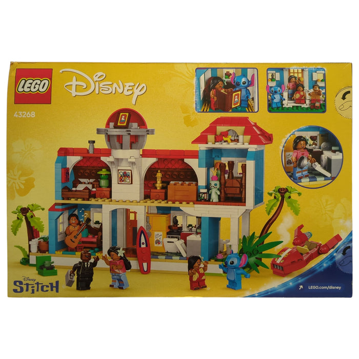 LEGO Disney Lilo and Stitch Beach House Building Toy, 834 pc, 43268