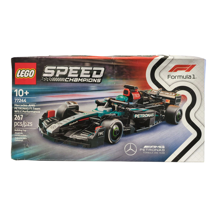 LEGO Speed Champions Mercedes-AMG F1 W15 Race Car Building Toy, 267pc, 77244