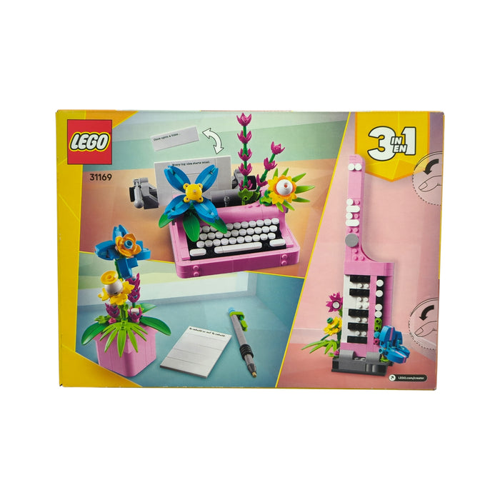 LEGO Creator 3 in 1 Typewriter with Flowers Building Toy, 363 pcs, 31169