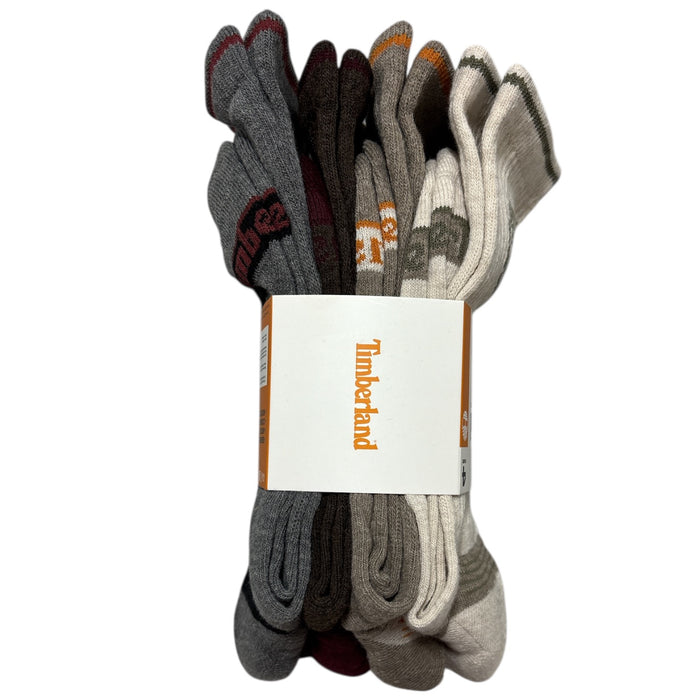 Timberland Men's Moisture Wicking Cushioned Comfort Crew Sock, 4 Pairs