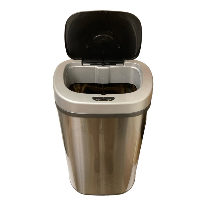 Nine Stars Sensor Trash Can, Stainless Steel, 21.1 gal