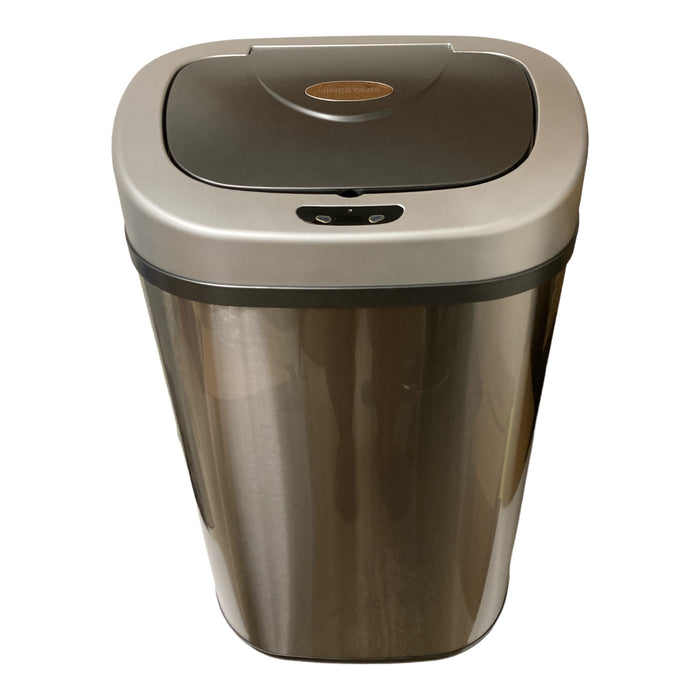 Nine Stars Sensor Trash Can, Stainless Steel, 21.1 gal