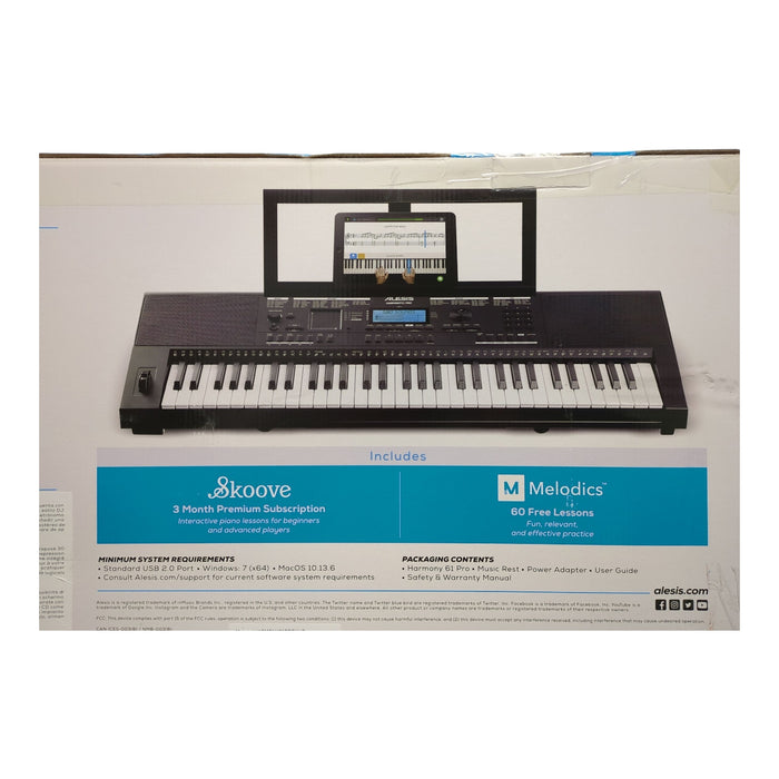 Alesis Harmony 61 Pro Portable Keyboard with 580 Built-In Sounds