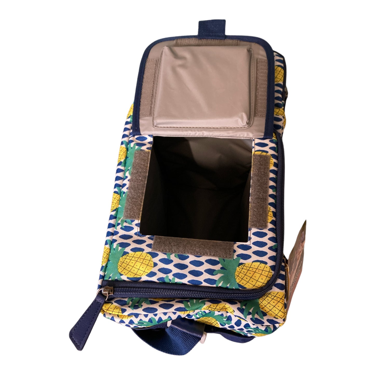 Fit & Fresh Artist Collection Dual-Compartment Insulated Cooler With Wine Compartment, Pineapple