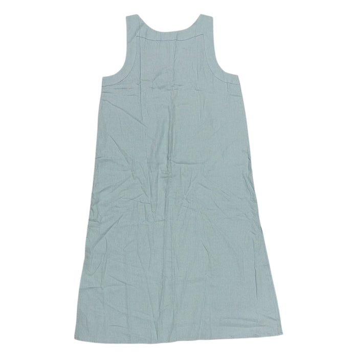 DKNY Women's Lightweight Breathable Side Slits Pullover Soft Linen Dress