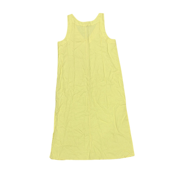 DKNY Women's Lightweight Breathable Side Slits Pullover Soft Linen Dress