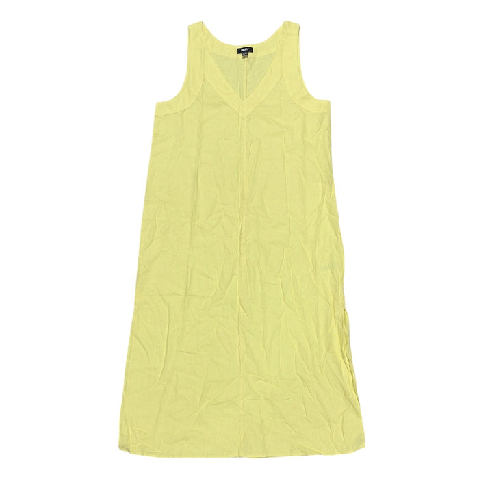 DKNY Women's Lightweight Breathable Side Slits Pullover Soft Linen Dress