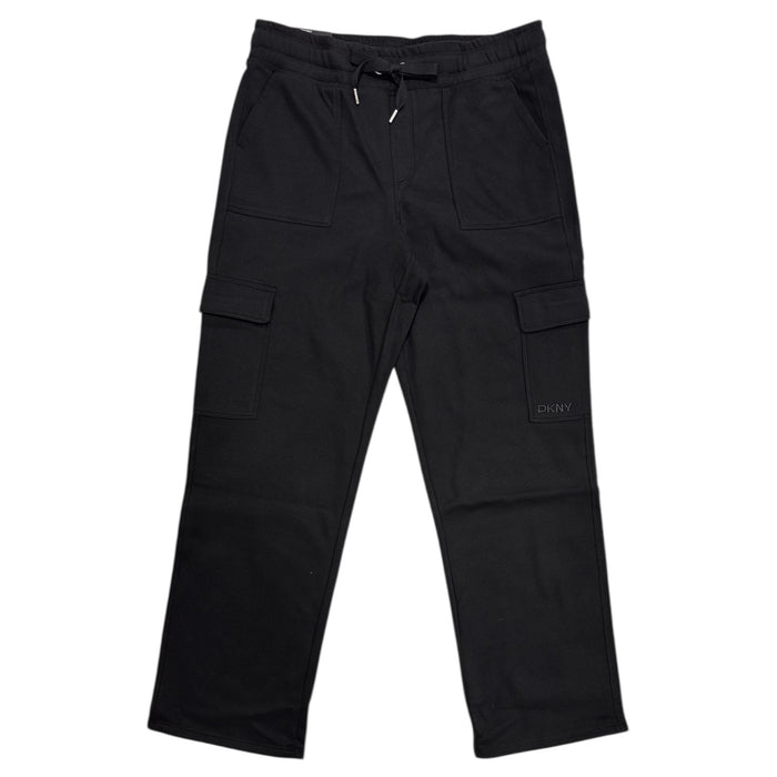 DKNY Women's Midweight Classic Straight Leg Cargo Sweatpant
